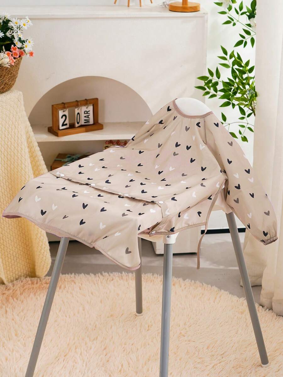 1PC Long Sleeves Bib Attaches To Highchair And Table,Waterproof Toddler Feeding Cover Bib Multi-Function Coverall Toddler Bib - Multicolor - View 1