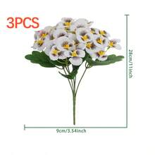 1/3 Bông Hoa Pansy Nhân Tạo Chống Tia UV, Cây Giả Dùng Để Trang Trí Chậu Cây Ngoài Trời, Cửa Trước, Hiên Nhà, Sân Vườn, Cửa Sổ, Nhà Cửa - Nhiều màu - Xem 29