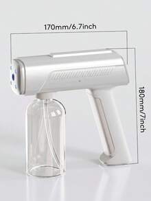 XO Chef Lab Continuous Sprayer Bottle With Ultra Fine Mist- Continuous Mister Spray Bottle For Hairstyling, Cleaning, Plants, Pets, Barbers, Salons, High Pressure Spray Bottle, Portable Refillable Mist Sprayer (Clear - 8.8Oz/268ml) - Trắng-2 chiếc - Xem 11