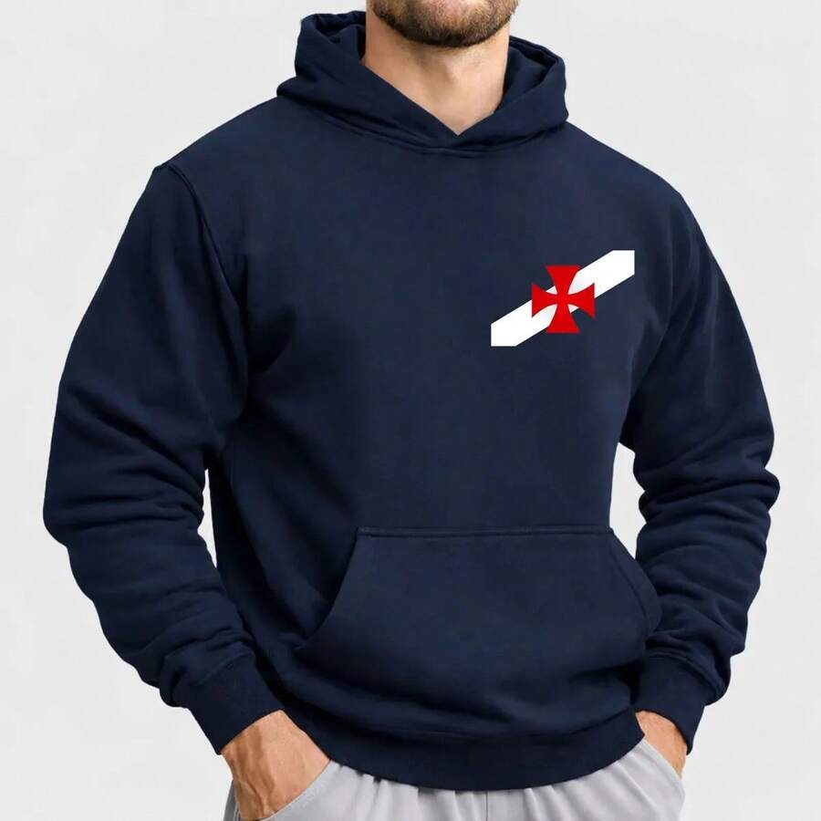 Vasco Da Gama Sweatshirt Premium Cotton Winter Jacket BT979 - 海軍藍 - 查看 1