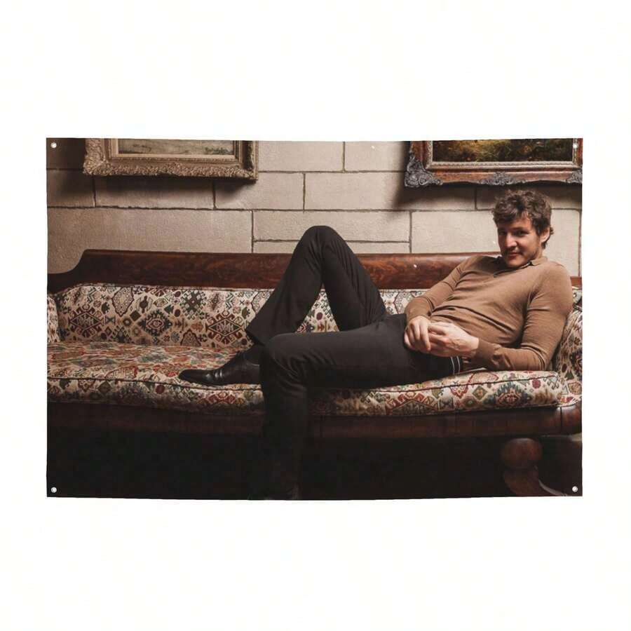 1PC Bedroom Hanging Flag Banner, Pedro Pascal Themed Wall Decor, Suitable For Engagement Parties, Intimate Celebrations And Event Decoration, Versatile Wall Hanging For Bedroom, Dorm And Living Room - 1PC - 查看 1