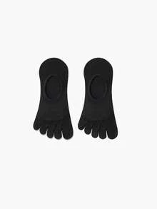 1/3/6 Pairs Women's Summer Thin Mesh Five Finger Socks, Breathable Anti-Bacterial Odor Sweat-Absorbent Short Socks, Fall - Multicolor - View 6