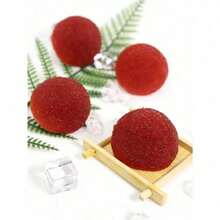 1/4-Piece Set Of Adult Stress Relief Balls & Squeeze Toys - Glittery, Taffy-Like Stress Balls And Slow-Rising, Gummy-Texture Squeeze Balls; Ideal For Birthday Gifts, Party Favors, Or Goodie Bag Fillers (Burgundy) - Đỏ - Xem 10