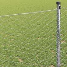 vidaXL Clôture hexagonale Argenté 0,8 x 10 m Acier galvanisé - A - Voir 4