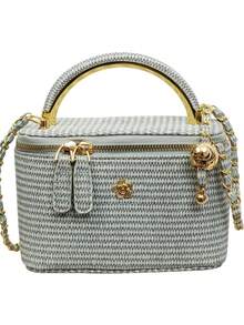New Minimalist Hand-Held Box Bag, Shoulder & Crossbody Bag - Green - View 7