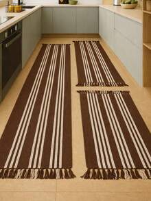 Kitchen Mat Set 3 Pieces: Runner + 2 Mats - 咖啡棕 - 查看 2