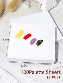 Bộ 100/50/10 khay pha màu sơn móng tay dùng một lần, chống thấm nước, dụng cụ làm móng, dụng cụ vẽ móng, trang trí móng tay cho mùa tựu trường, miếng dán móng tay, dùng để pha màu sơn móng tay. - Nhiều màu - Xem 19