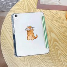 1 chiếc ốp lưng máy tính bảng in hình mèo lông vàng sọc xanh dễ thương, có khe cắm bút, chân đế từ tính đa góc và chức năng tự động tắt/mở màn hình, tương thích với iPad Pro/Air, , Pad 5/6/7, Oppo Pad, Matepad, Vivo Pad, Honor Pad. - Nhiều màu - Xem 4