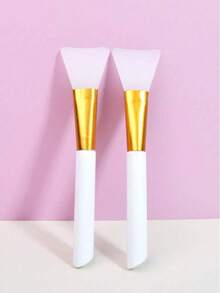 2 cọ đắp mặt nạ silicon mềm, cọ trộn mặt nạ bùn, dụng cụ trang điểm thẩm mỹ viện, phù hợp cho người mới bắt đầu. - Nhiều màu - Xem 2