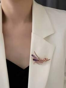 Trâm cài áo hình hoa tulip pha lê tím thanh lịch, trâm cài áo hình hoa đính đá màu vàng hồng, trang sức cưới cao cấp dành cho nữ, quà tặng Ngày của Mẹ, Ngày Valentine, phụ kiện trang phục dự tiệc. - Nhiều màu - Xem 8