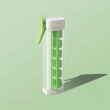 Bandeja desechable de presión, con diseño de asa, fácil de hacer hielo con una sola mano, adecuada para neveras pequeñas del hogar, conveniente de usar. Los cubitos de hielo se pueden utilizar para enfriar bebidas, esencial para el verano - Multicolor - Ver 13