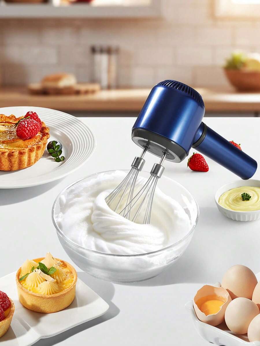 XO Chef Lab 3 Speed Hand Mixer With Flex Edge Beaters - Royal Blue - View 1