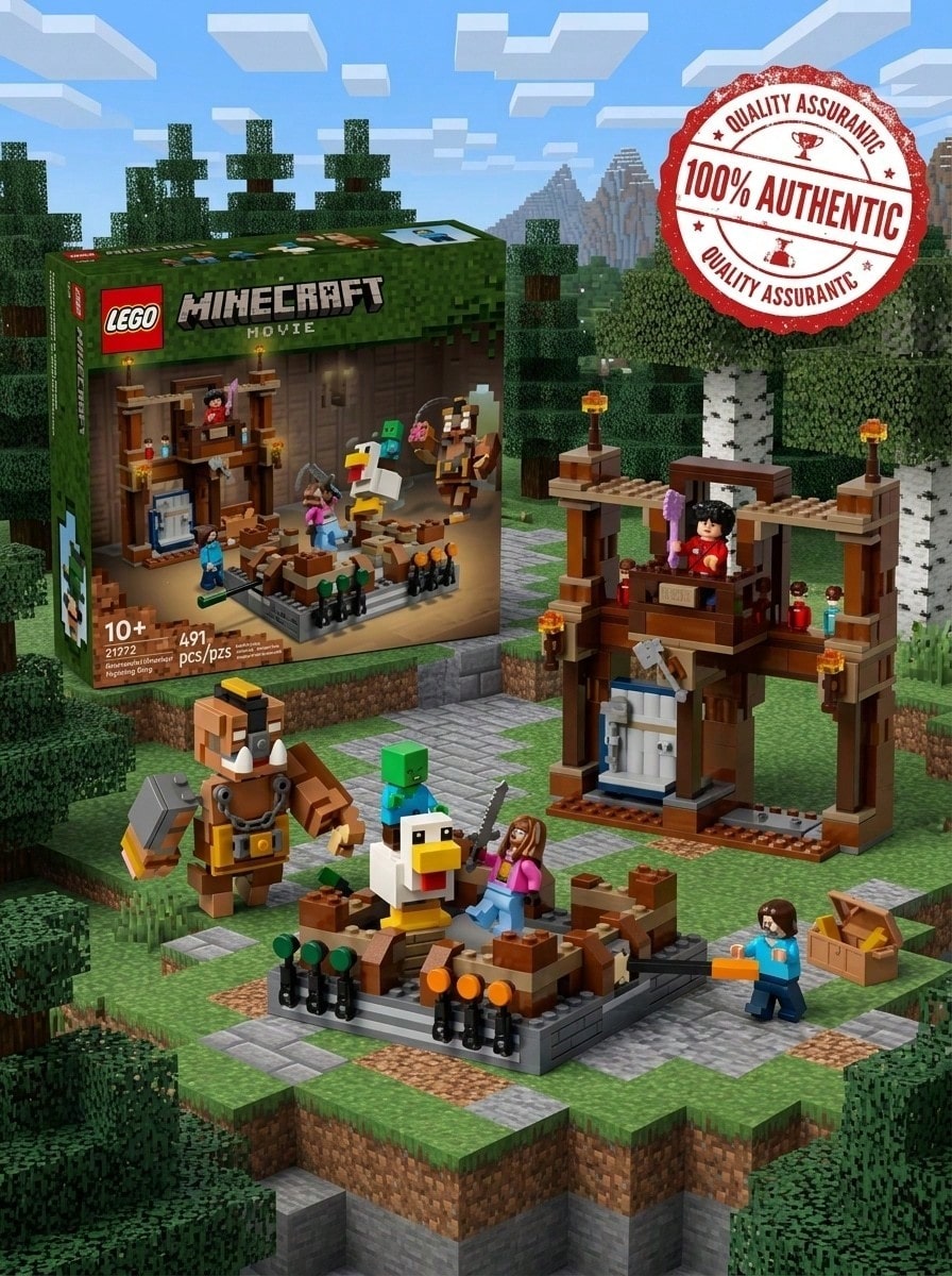 LEGO 我的世界 21272 – 可拼搭的我的世界冒险套装,包含标志性角色,创意拼搭,适合 10 岁及以上儿童的热门礼物,也是音乐节/婚礼季的理想礼物。 - 彩色 - 查看 1