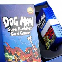 Durable Thick Paper Dog-Human Super Companion Card Game, Cartoon Comic Style Collectible Strategy Tabletop Game, Suitable For Children Family Interaction Birthday Party Holiday Indoor Game Night - Multicolor - View 2