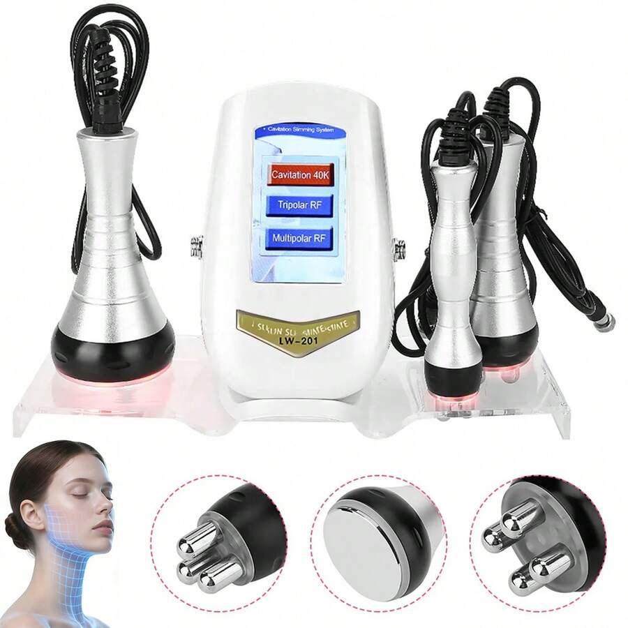 3-In-1 Facial And Body Radiofrequency Massager Machine 40K - US B Type Plug(110-127V) - View 1