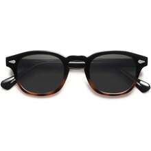 - Lentes de sol polarizados redondos retro vintage pequeños para rostro delgado protección UV400 SJ2251 - Verde Oliva/Verde Oscuro - Ver 7