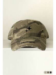Soft-Top Retro Y2K Camouflage Baseball Cap, Outdoor Sun Hat With 3D Embroidery, Vintage Distressed Deep Crown Snapback Cap For Women, Street Hip Hop Fashion Baseball Hat For Spring/Summer - Multicolor - View 10