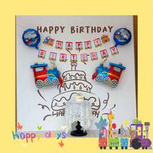 1pc Happy Birthday Bread Van, Ice Cream Truck, Steam Train, Excavator And Other Aluminum Foil Balloons, Construction Vehicle Theme Party Decorations - Multicolor - View 11