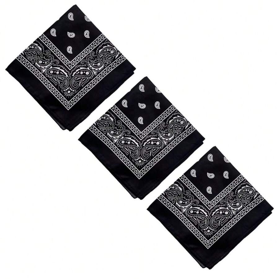 Premium Printed Bandana Scarf - Classic Style And Total Versatility - Kit Of 3 Units_P.P.P - View 1