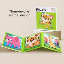 3-In-1 Foldable Magnetic Puzzle, Magnetic Educational Toys For Children, Gifts For Boys And Girls - Multicolor - View 13