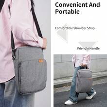 DANYCASE 平板电脑收纳包手提包 11英寸 13英寸 兼容 iPad 11 A16 10代 Air 5代 4代 10.9英寸 9代 8代 7代 10.2英寸 Pro 11英寸 12.9英寸 13英寸 适用于 Kindle 键盘书套 - 深灰色 - 查看 4