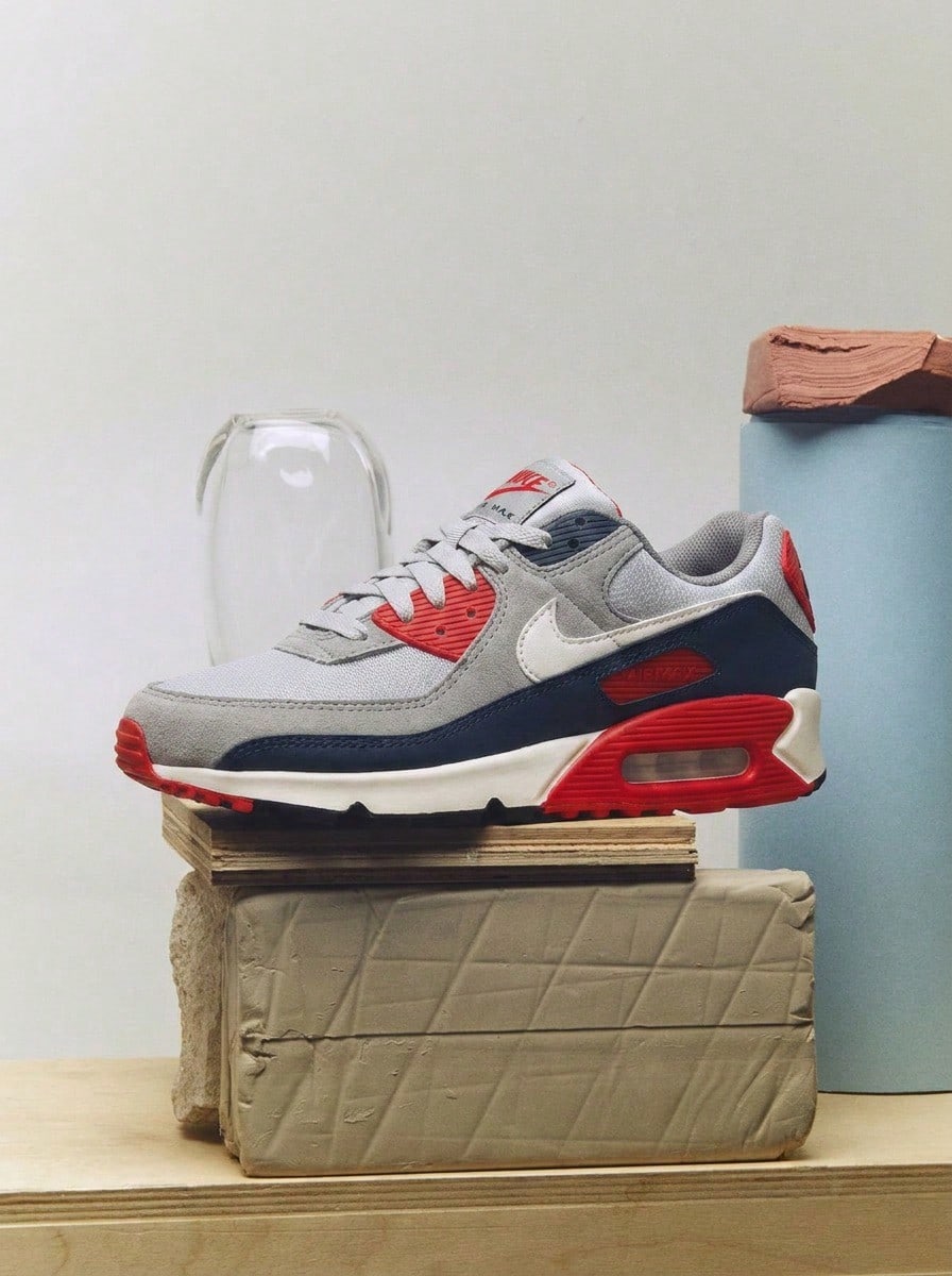 Nike Air Max 90 男士休闲运动鞋 透气缓震 轻便百搭 通勤日常穿着 黑色 DM0029-005 - 海軍軍械庫 - 查看 1