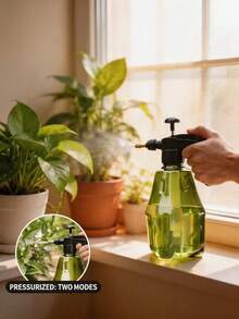 1pc Luxury Large Capacity Garden Watering Can - Adjustable Nozzle Pressure Sprayer For Effortless Gardening & Home Use - Plastic Mist Spray Bottle With Easy Grip Handle - Multicolor - View 7