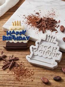 SikeSike 1pc/3pcs Cake Shaped Silicone Mold, Suitable For Decorating Birthday Cakes, Chocolate, Pudding, Candy - Multicolor - View 9