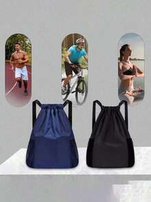 Large Waterproof Drawstring Backpack With Wet/Dry Separation - Lightweight Waterproof Drawstring Backpack - Quick-Dry Multifunctional Waterproof Backpack - Multicolor - View 2