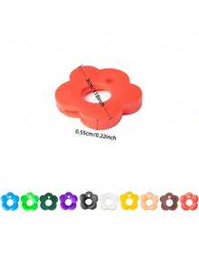 12/8/6/1pc Cute Colorful Flower Pattern Retractable Key Chain, Fashionable Floral Shaped Key Ring Holder, Suitable For Various Keys, Home, Office, Mailbox And Door Locks, Provides Vibrant Colors, Easy To Install And Remove, Practical Accessory For Organizing Car And Home Keys - A - View 3