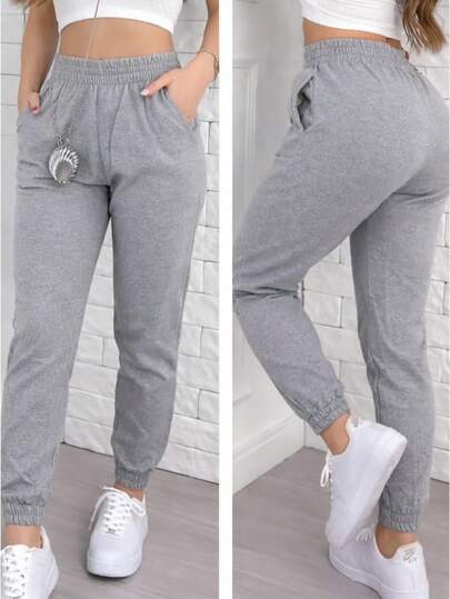 Calça Jogger Feminina Moletom Grosso\inverno\fanelado\quantinho
