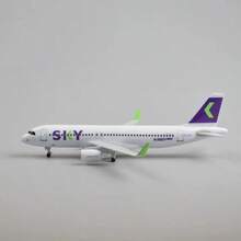 Réplica de avión de Metal a escala de 20cm, modelo de avión de cielo chileno, avión de juguete para niños, avión de aerolíneas A320, modelo fundido a presión - Cielo chileno 320 - Ver 11
