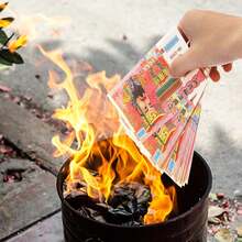 500pcs/600pcs  Ancestor Money , Texture To Burn Fully Chinese Joss Paper Money ,  Ancestor Money To Burn , Ancestral Money For Funerals, Worshiping Ancestor, Come Into A Good Fortune - Xanh đậm - Xem 10