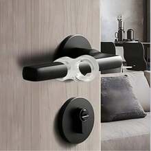 4/8/12 pièces Butoirs de porte en silicone transparent, Protecteurs de poignée de porte, Protège-mur de bouton, Convient pour les portes de chambre à coucher et de salle de bain, Décoration de maison, Décoration de chambre, Anti-collision insonorisante pour la pépinière - Transparent - Voir 2