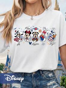Disney Women's T-Shirt Mickey And Friends Cruise Tee, Disney - 白色 - 查看 6