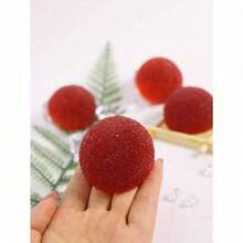 1/4-Piece Set Of Adult Stress Relief Balls & Squeeze Toys - Glittery, Taffy-Like Stress Balls And Slow-Rising, Gummy-Texture Squeeze Balls; Ideal For Birthday Gifts, Party Favors, Or Goodie Bag Fillers (Burgundy) - Đỏ - Xem 3