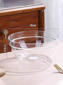 1 Stück transparente Salatschüssel, runde Gelee-Schüssel aus Kunststoff für den gewerblichen Gebrauch mit Tropfschutz, Kunststoffschüssel, Obst- und Gemüseschüssel, tropffreie Salatschüssel, Obstschale, Gemüse, Teeschale aus Kunststoff, runde Schüssel, für Küche, Partys, Feiertage und Feiern, wiederverwendbare Salatservierschüssel, Servierschüssel, Dessertschüssel für Küchenzubereitung, Desserts, Dips und Süßigkeiten- oder Nussschale, Schulbedarf - Transparent - Übersicht 16
