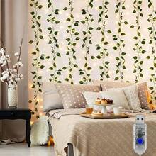 1pc Vine String Lights, Faux Ivy Leaf Shaped String Lights, 8 Lighting Modes, Suitable For Bedroom, Wall, Garden, Wedding, Spring Decor, Railing, Mother's Day, Home Decor, Balcony And Green Theme Decoration - Pothos - View 3