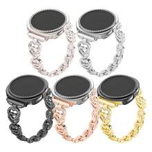 适用于三星 Galaxy Watch 8 40mm/44mm 的 2 件装闪亮手链表带，女士钻石蝴蝶金属链水钻表带，带保护壳 - 蝴蝶 - 查看 10