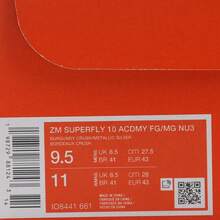 Giày bóng đá nam ZM SUPERFLY 10 ACDMY FG/MG NU3, cổ cao IO8441-661 - Màu Đỏ Sâu - Xem 6