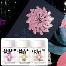 Edible Glimmer Glitter Powder Metallic Shiny Luster Dust Sparkling Decorative Sprinkles Multipurpose Culinary Decor Powder For Baking Cake Candy Chocolate Ice Cream Dessert Pastry Ornament - Multicolor - View 4
