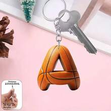 2D Acrylic Basketball Letter Keychain, Basketball Player & Fan Exclusive Keyring Gift, Bag Charm, Key Decoration, Party Favor - Basketball Letter Keychain - View 14