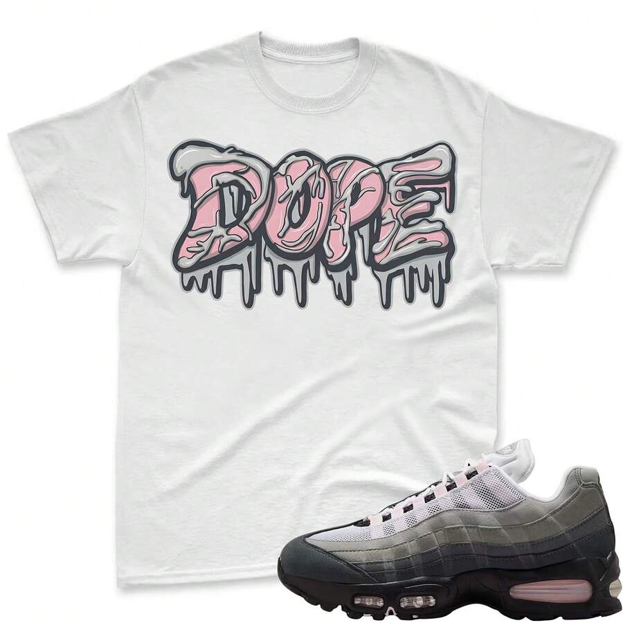 Awesome! Matching T-Shirt For The 95 Pink Foam Black White OG Big Bubble, Matching T-Shirt For The 95 Pink Foam Sneakers, Matching T-Shirt For Jordans - 款式 - 查看 1