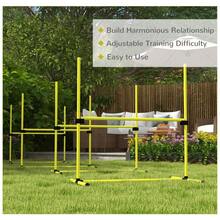 4 Pieces Dog Agility Training Equipment, Adjustable Height Jumps Hurdle With Carrying Bag For Outdoor, Yellow - T0001-01-3399 - View 6
