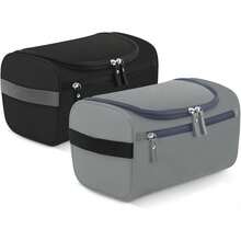Set 2 Piezas Neceser Colgante Unisex Bolsa de Aseo y Maquillaje Negro + Azul - Negro+Gris - Ver 10