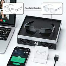 2026 New Model AI Smart Glasses, Multi-Functional Cutting-Edge Technology Conference Simultaneous Real-Time Translator, Configure Chat Assistant And Listening To Music And Making Calls. - Xem 3