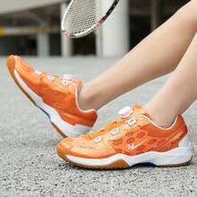 Giày tennis cổ thấp unisex nhẹ, thoáng khí, thời trang cổ điển, chống trượt, bền bỉ, thiết thực cho học sinh, thanh thiếu niên tập luyện ngoài trời. - trái cam - Xem 5