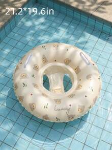 Flotador inflable con diseño de oso y asa de , flotador de piscina antivuelco, juguete de agua de verano - Multicolor - Ver 14