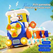 Educational Music Train Toy - Toddler Learning Train Set With Lights & Sounds, Teaches Numbers & Letters, Push & Pull Toy, Birthday Gift For 12+ Months - Multicolor - View 12
