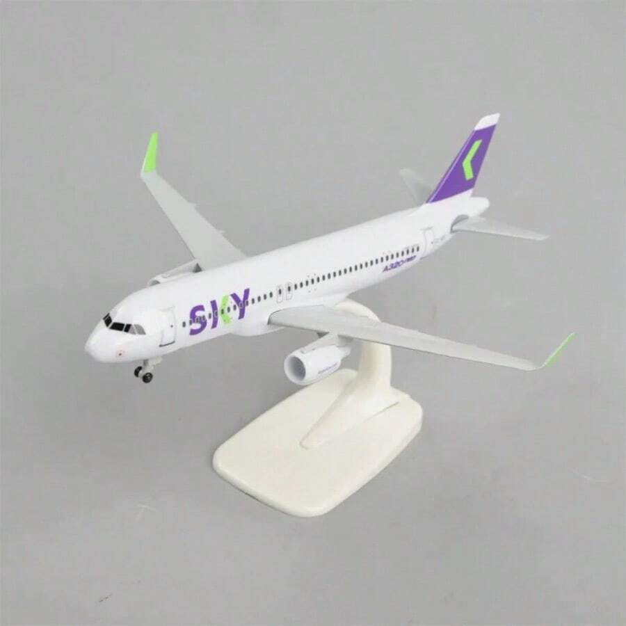 Réplica de avión de Metal a escala de 20cm, modelo de avión de cielo chileno, avión de juguete para niños, avión de aerolíneas A320, modelo fundido a presión - Cielo chileno 320 - Ver 1